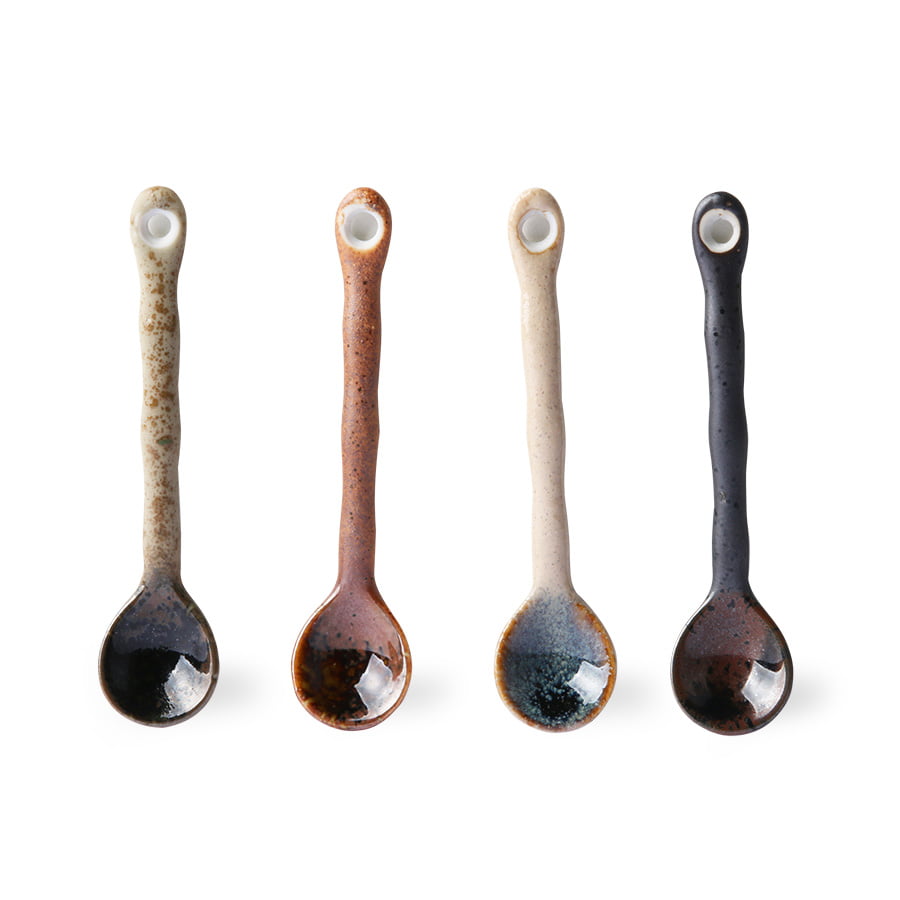 TABLEWARE - kyoto ceramics: japanese tea spoons (set of 4)