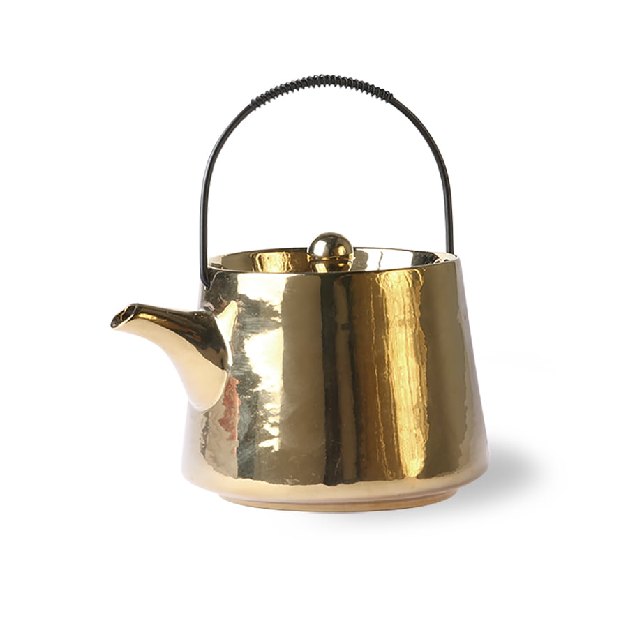 TABLEWARE - bold & basic ceramics: tea pot gold