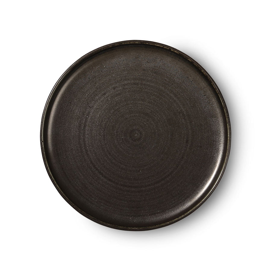 TABLEWARE - Chef ceramics: dinner plate rustic black