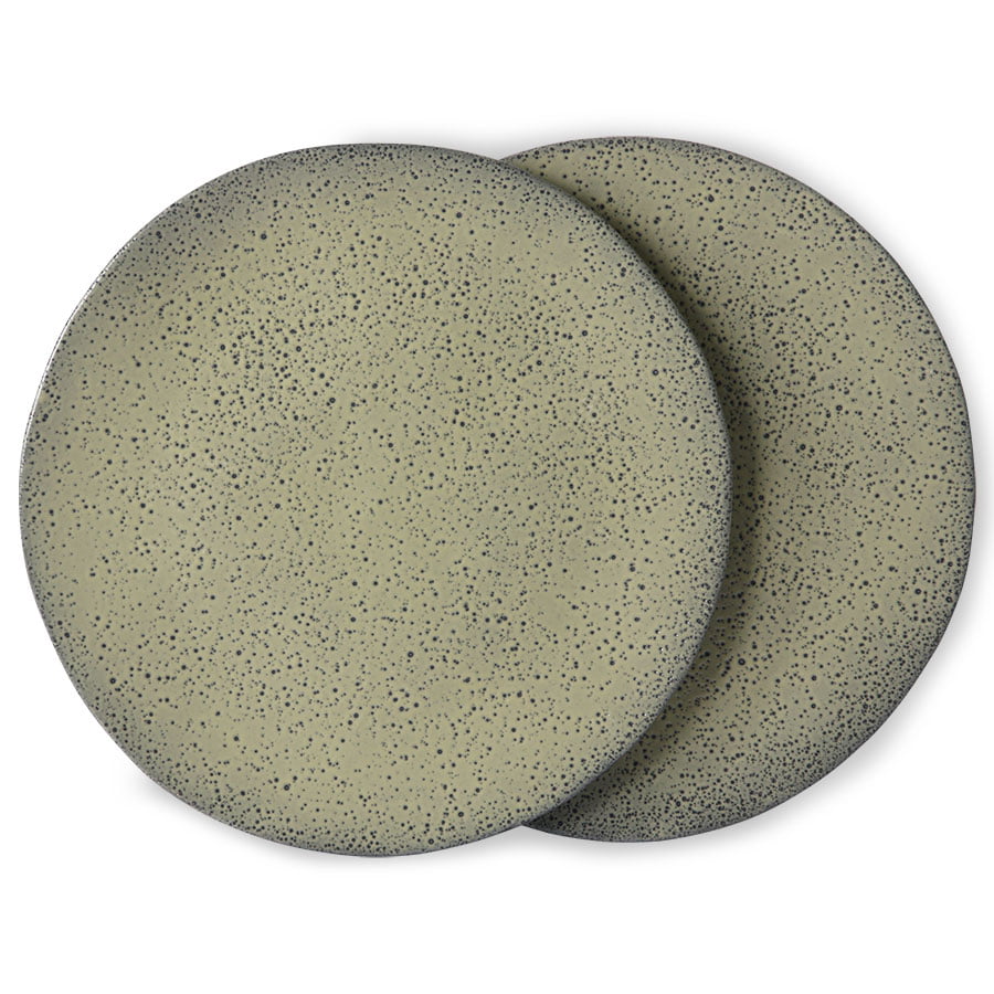 TABLEWARE - gradient ceramics: dinner plate green (set of 2)