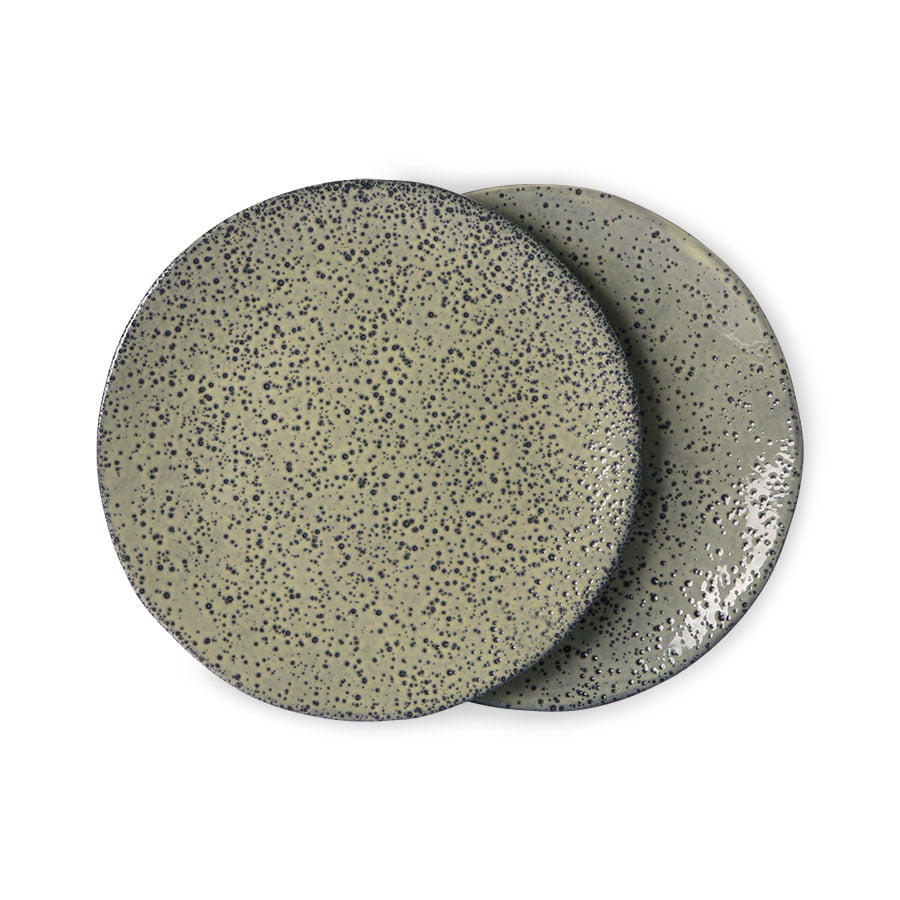 TABLEWARE - gradient ceramics: side plate green (set of 2)