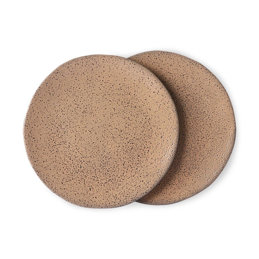 TABLEWARE - gradient ceramics: side plate taupe (set of 2)