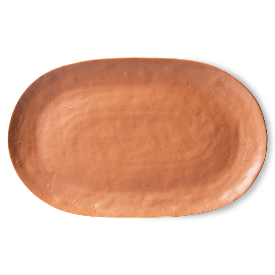 TABLEWARE - bold & basic ceramics: serving tray brown