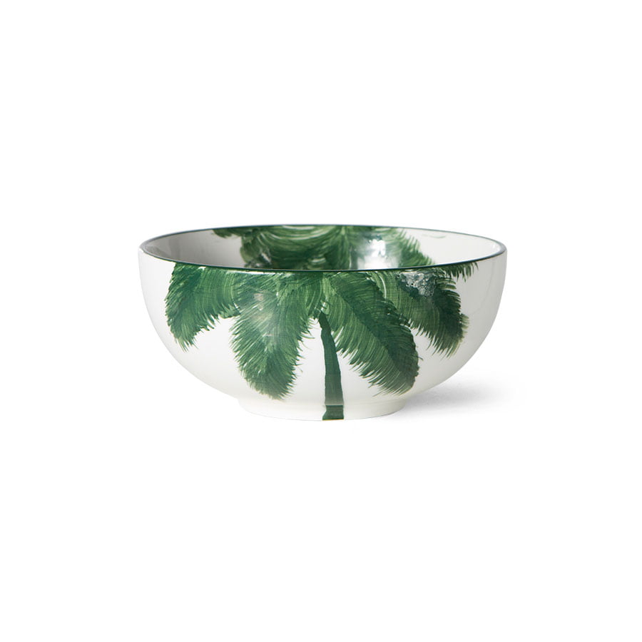TABLEWARE - bold & basic ceramics: porcelain bowl palms
