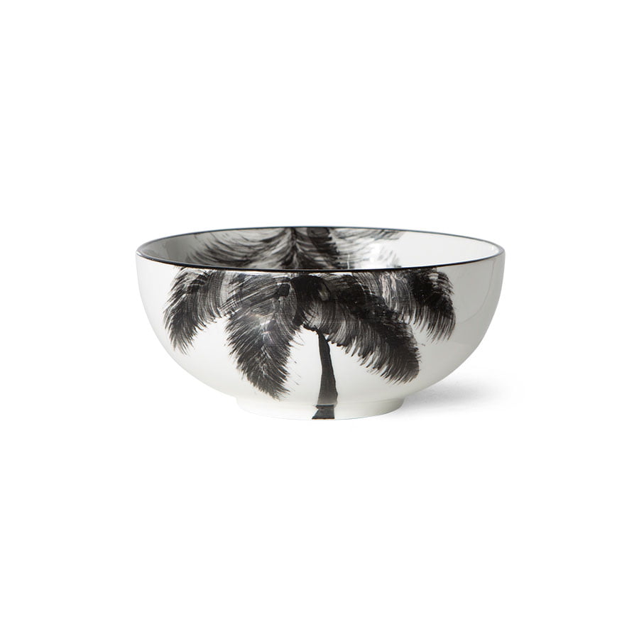 TABLEWARE - bold & basic ceramics: porcelain bowl palms