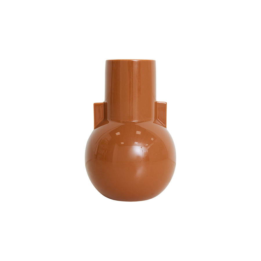 ACCESSORIES - Ceramic vase caramel S