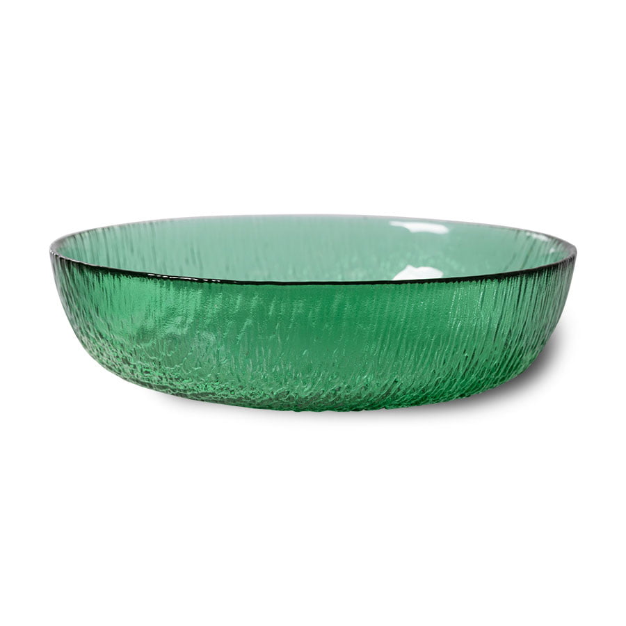 TABLEWARE - the emeralds: glass salad bowl