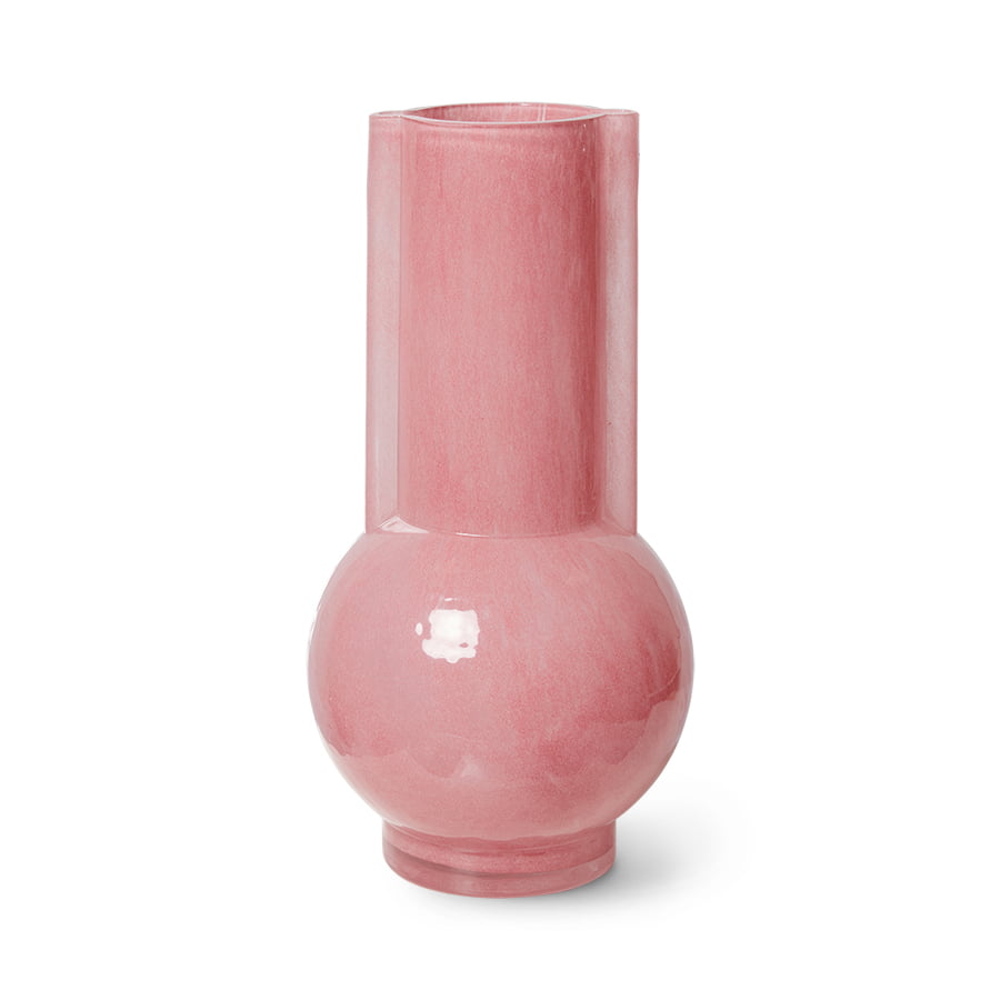 ACCESSORIES - Glass vase flamingo pink