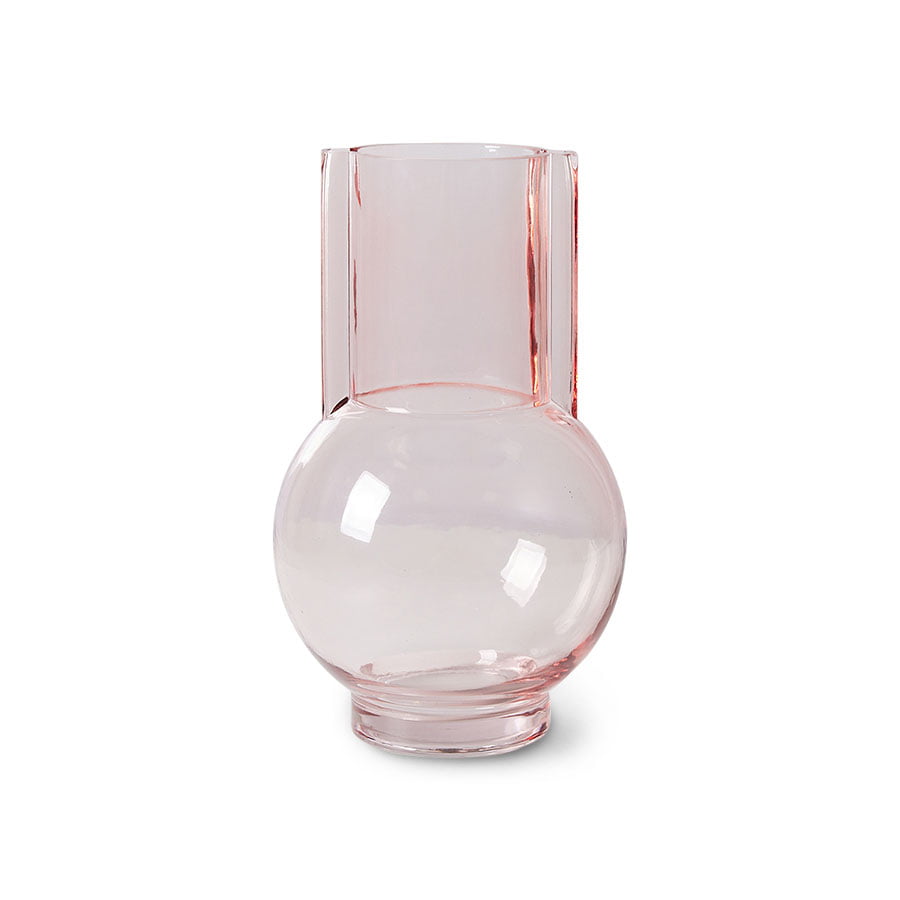 ACCESSORIES - Glass vase sundae pink