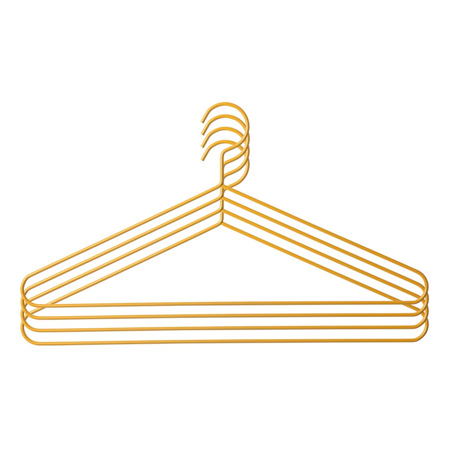 FURNITURE - clothing hanger ginger orange set of 4