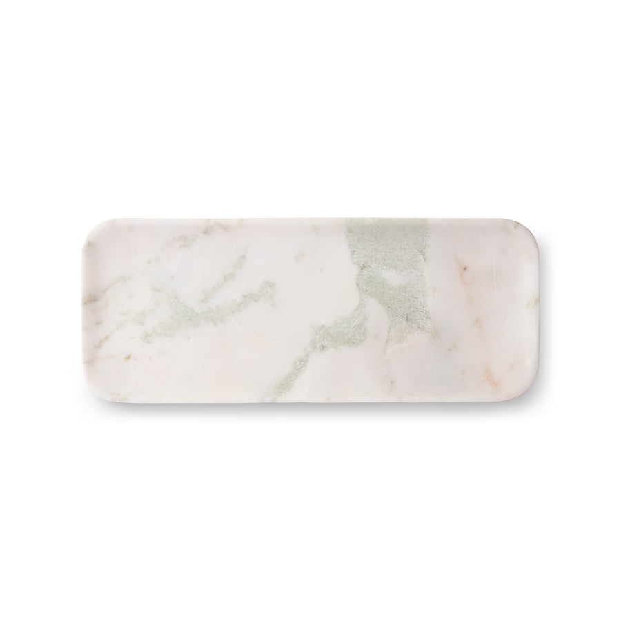 TABLEWARE - white/green/pink marble tray