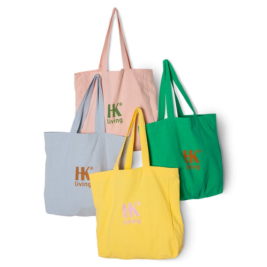 TEXTILES & RUGS - HKliving cotton shopping bag (set of 4)