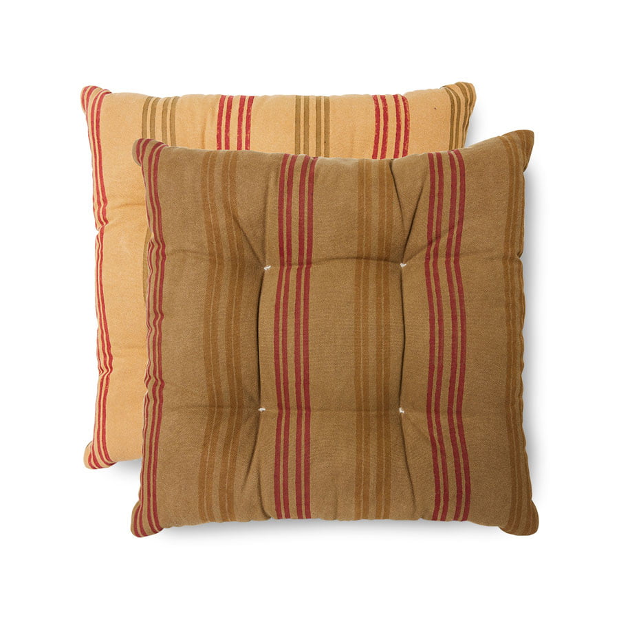 TEXTILES & RUGS - Square padded cushion Cinnamon (65x65)