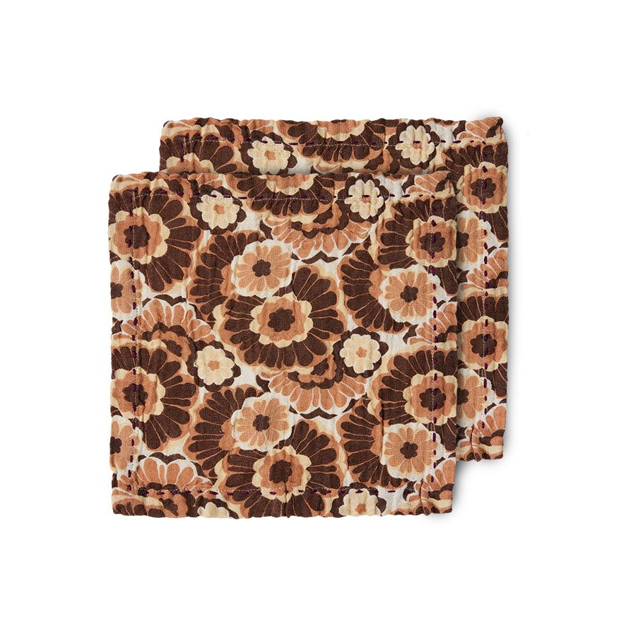 TEXTILES & RUGS - Cotton napkins floral vintage (set of 2)