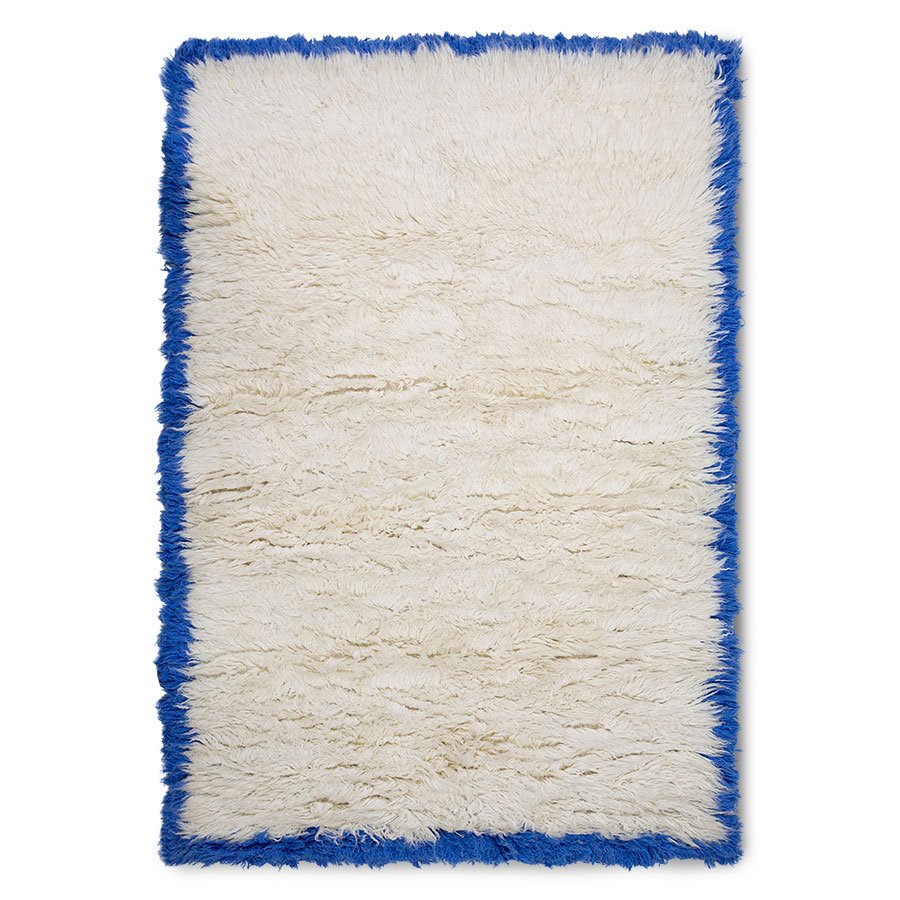 TEXTILES & RUGS - Fluffy rug Blue Corner 170x280cm