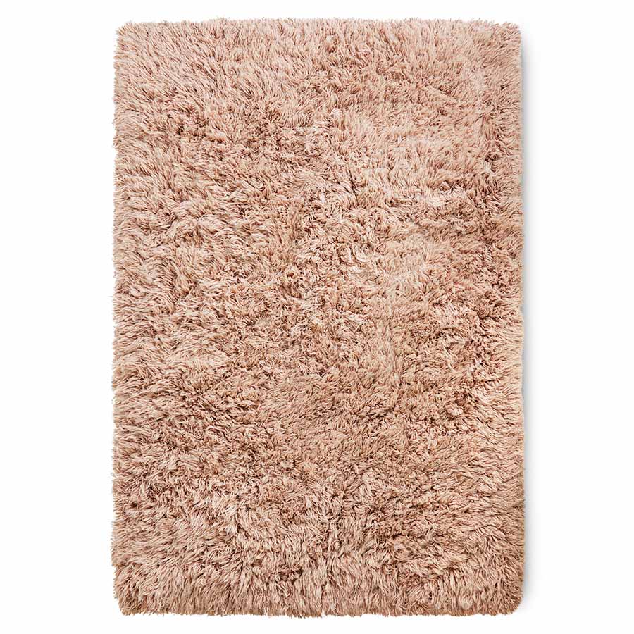 TEXTILES & RUGS - Fluffy rug soft pink (200x300)