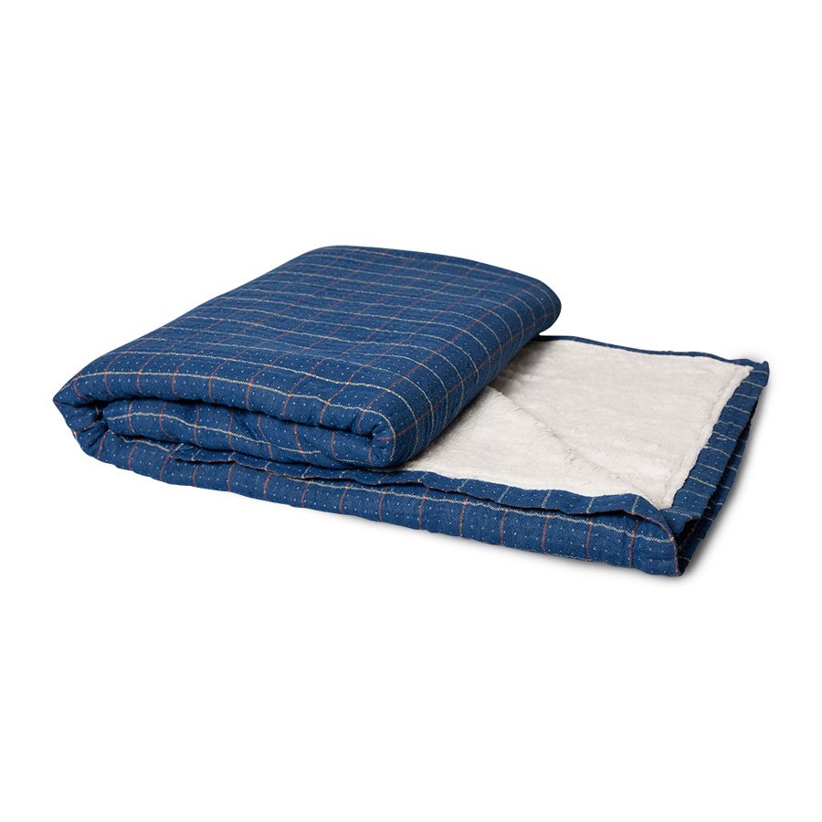 TEXTILES & RUGS - checkered sherpa throw