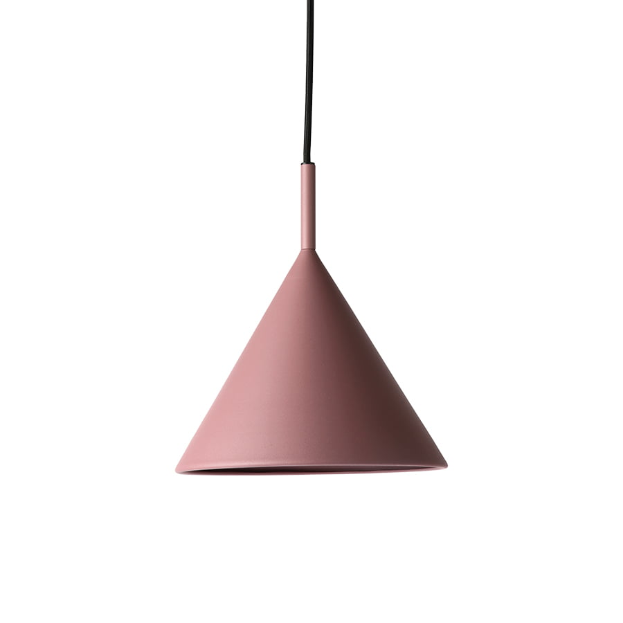LIGHTING - metal triangle pendant lamp M matt purple