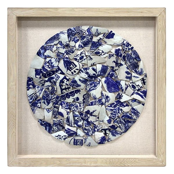 ACCESSORIES-AWD8850 FRAMED WALL ART - SHATTERED PLATE