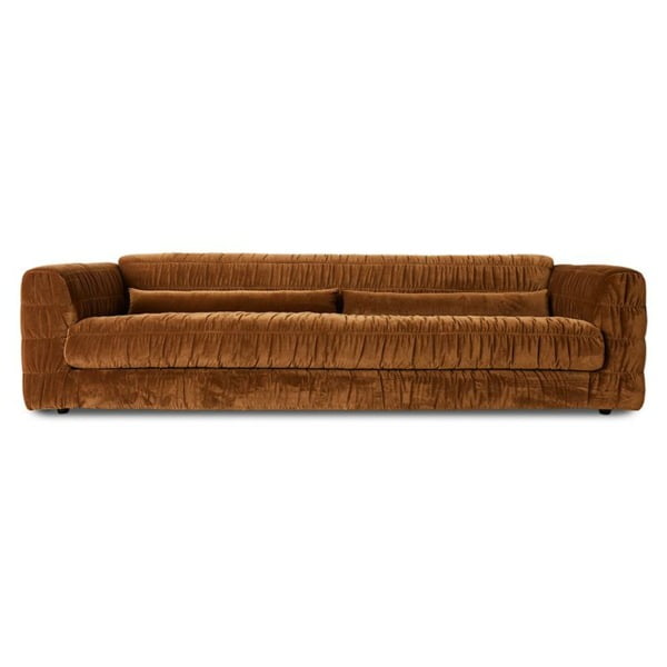 FURNITURE-MZM5396 CLUB COUCH: ROYAL VELVET