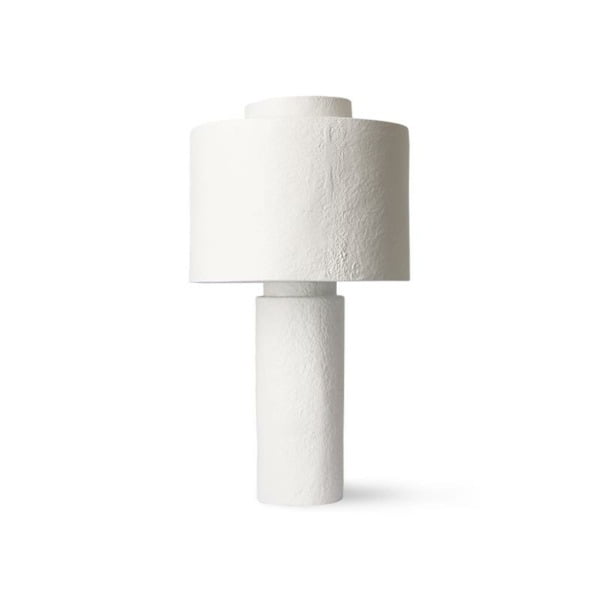 LIGHTING-GESSO TABLE LAMP MATT WHITE VOL5086