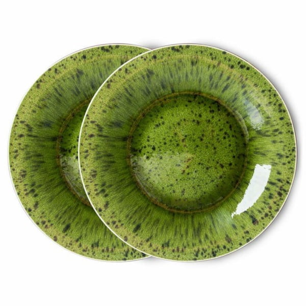 TABLEWARE-ACE7015 THE EMERALDS: CERAMIC DINNER PLATE SPOTTED