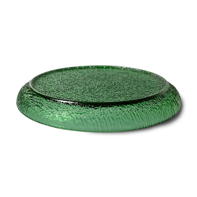 TABLEWARE-AGL4486 THE EMERALDS: GLASS SIDE PLATE