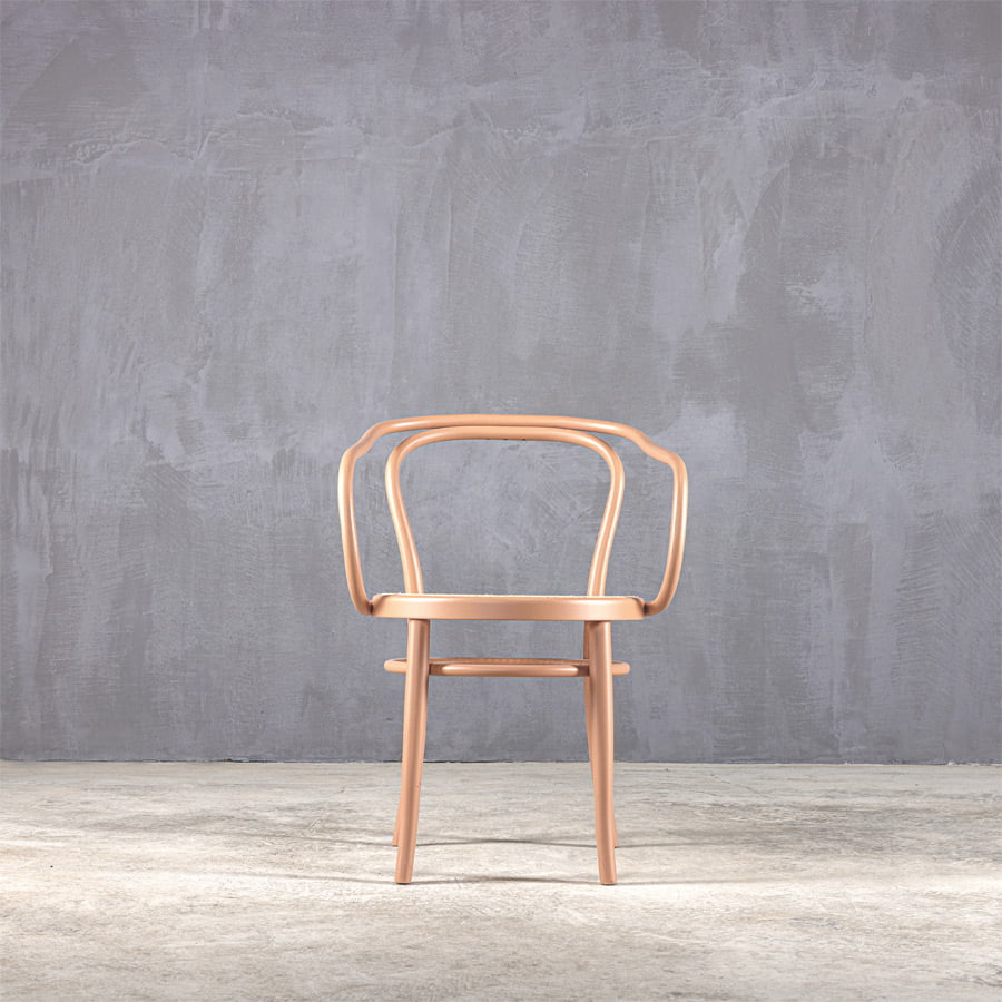 FURNITURE-CHAIRS & ARMCHAIRS-SAINT TROPEZ BENTWOOD ARMCHAIR PINK 3012