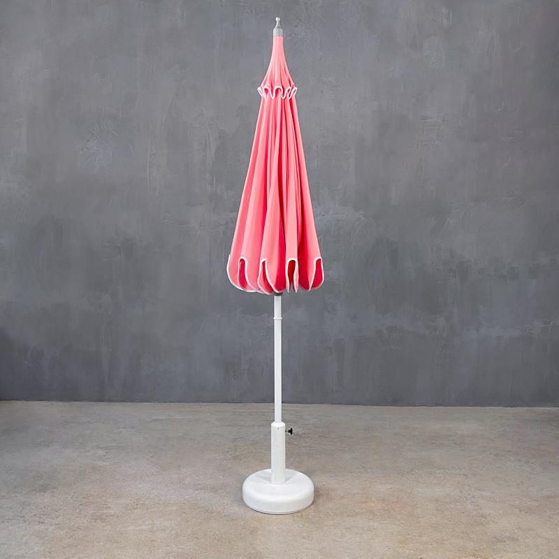FURNITURE-CIAO AMORE PINK 200 UMBRELLA WITH VOLANT AND WIND VENT