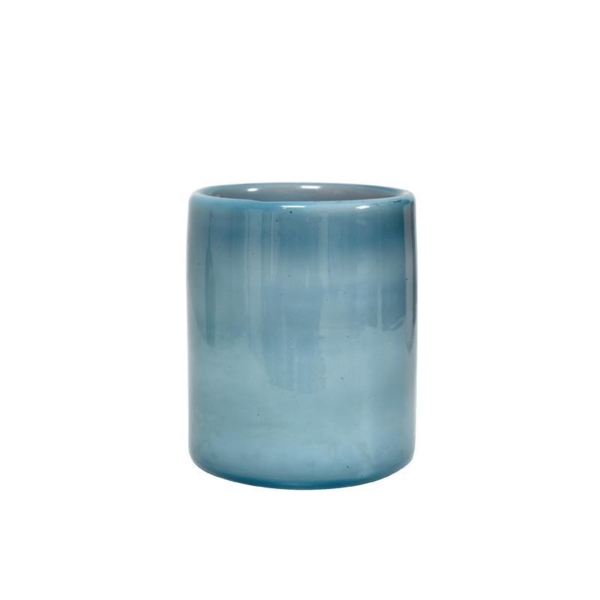 ACCESSORIES-GLΑ3009 GLASS TEALIGHT HOLDER BLUE